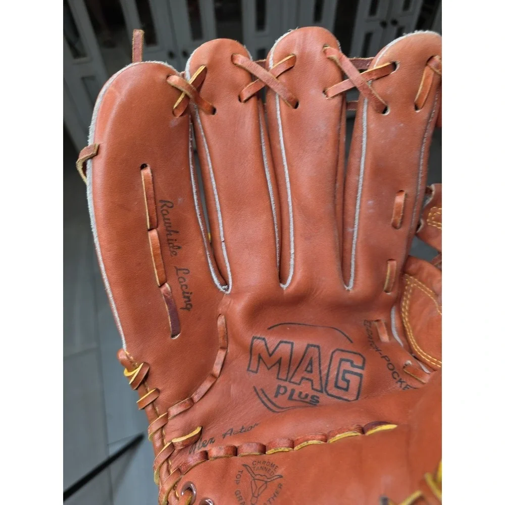 Mag Plus Mp3797 Cow Hide Adult Baseball‎ Glove Right Handed Player D1